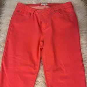 Coral Celebrity Pink Skinny jeans size 13/31